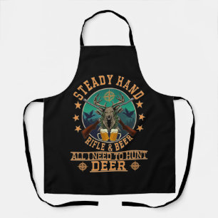 DELANTAL RIFLE DE MANO CONSTANTE Y CERVEZA