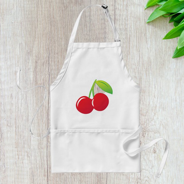 Delantal Ripe Bright Red Cherries (Subido por el creador)