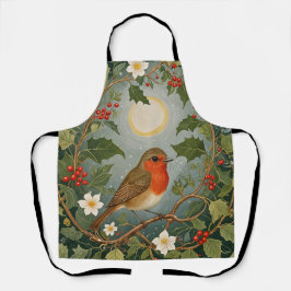 Delantal Robin y Holly festivos