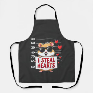 Delantal Robo corazones Hamster Lover San Valentín
