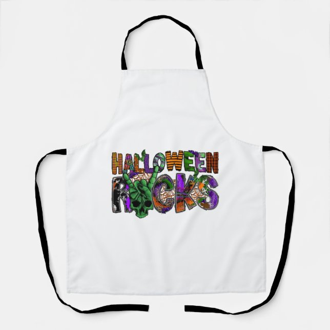 Delantal Rocas de Halloween (Anverso)