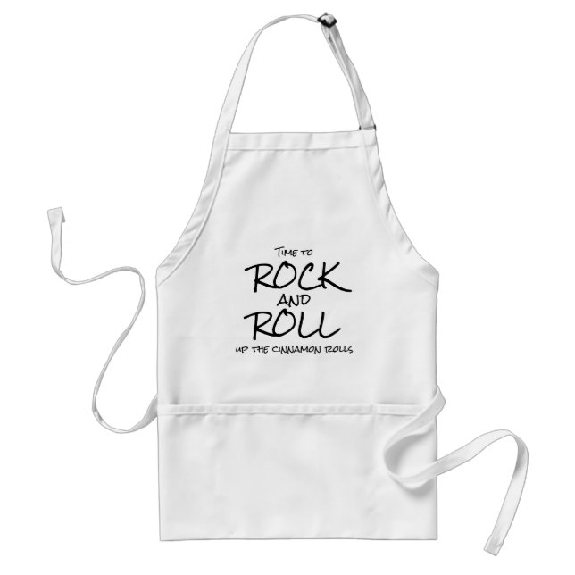 Delantal Rock and Roll up the cinnamon rolls (Frente)