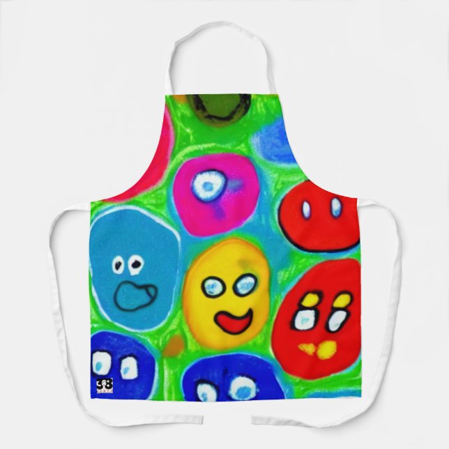 Delantal Rock Mascota abstracto (Anverso)