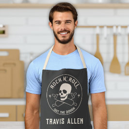 Delantal "Rock n' Roll" Funny Chef de Cocina y Horneado par