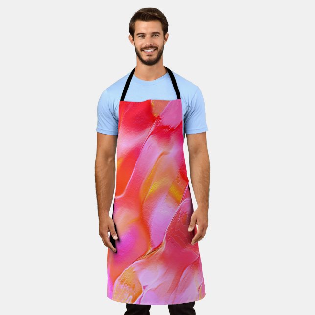 Delantal Rock rosa y pulido naranja (Gastado)