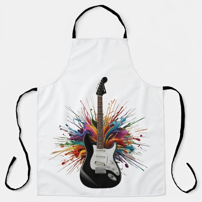 Delantal Rockin' Chef Guitar Maestro Apron (Anverso)