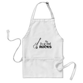Delantal Rockin' Dog Dad Adult Apron