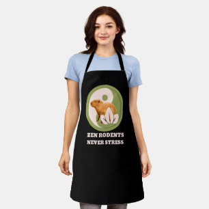 Delantal Roedores Zen Nunca Estrés Humor de Capybara
