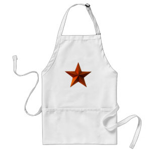 Delantal rojo de la estrella