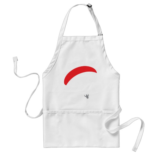 Delantal rojo del ala flexible - paragliding (Frente)