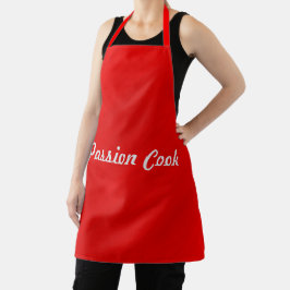 Delantal Rojo Rocante Personalizado