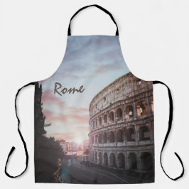 Delantal Roma Arquitectura antigua, paisaje de ciudad atard