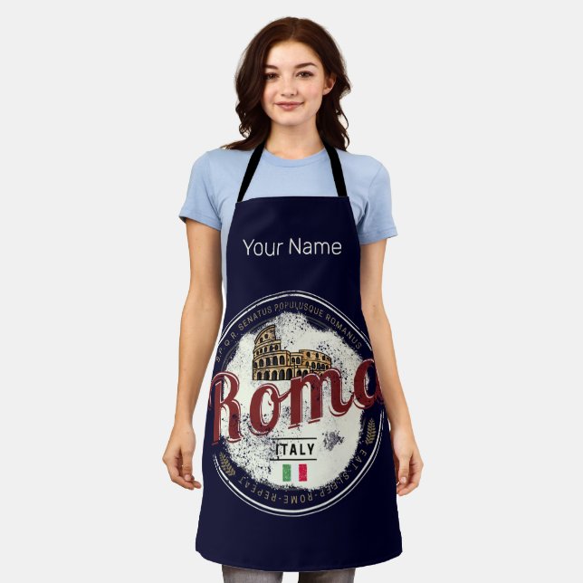 Delantal Roma Italia Retro Colosseo Vintage (Gastado)