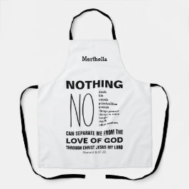 Delantal Romanos 8:38-39 NADA PUEDE SEPARAR A LOS cristiano