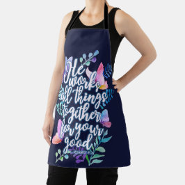 Delantal Romans 8:28 He Works All Things Together For Good