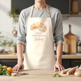 Delantal Romantic Blush Croissant Bakery Business