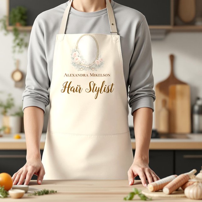 Delantal Romantic Floral Salon Hair Stylist (Subido por el creador)