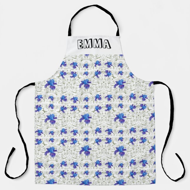 Delantal Romantic flowers in English cottage garden (Anverso)