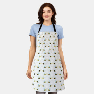 Delantal Romantic Funny Two Honeybees In Love Design