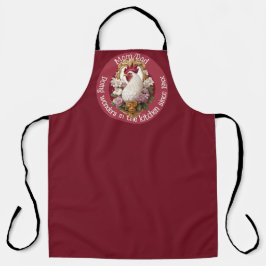 Delantal Rooster Heraldic Crest Apron