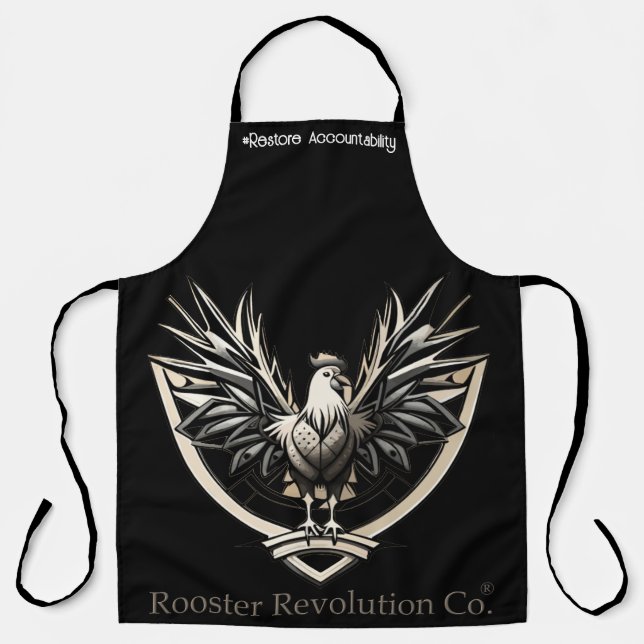 Delantal Rooster RevolutionWear: Desafiar el sistema (Anverso)