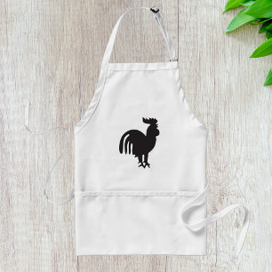 Delantal Rooster Silhouette