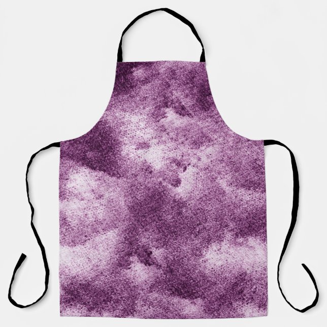 Delantal Ropa con estampado púrpura, abstracta, adornada, a (Anverso)