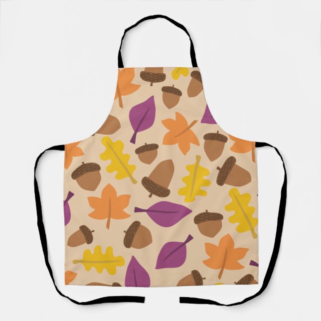 Delantal Ropa de cocina de diseño otoñal (Anverso)
