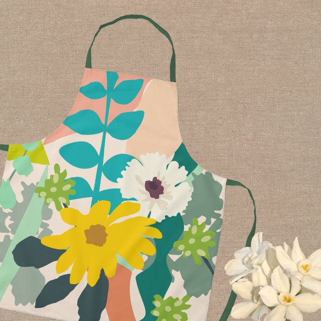 Delantal Ropa de margarita amarilla Resumen Bloques de colo (Subido por el creador)