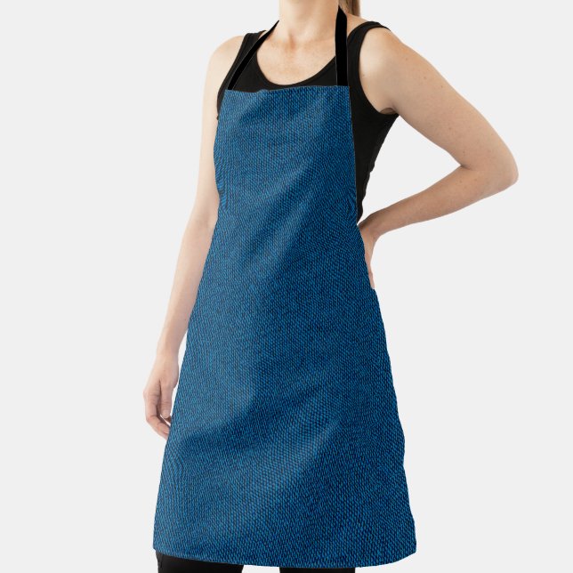 Delantal Ropa de trabajo con estampado de falso denim (in situ)