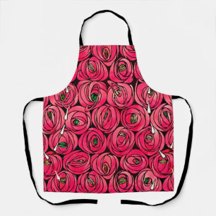 Delantal Rosa Art Nouveau Rennie Macintosh Graphic