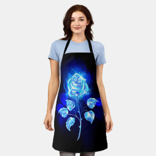 Delantal Rosa azul en llamas