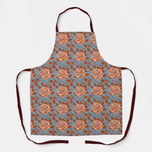 Delantal Rosa con tonos cálidos de naranja y óxido