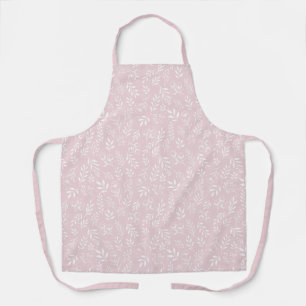 Delantal Rosa de la luz del patrón botánico - Apron