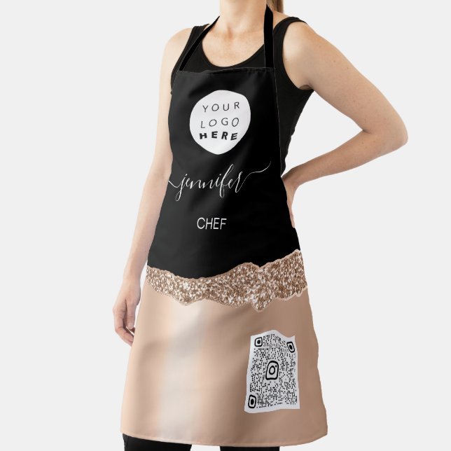 Delantal Rosa de nombres de pastelería en restaurantes con  (in situ)