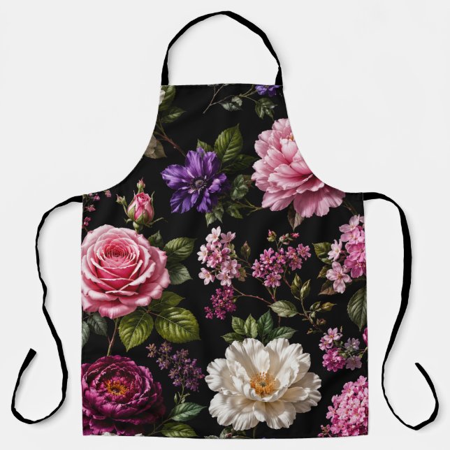 Delantal Rosa de terciopelo negro (Anverso)