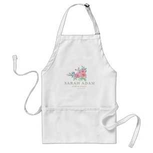 Delantal Rosa floral Apron Garden para negocios y trabajo