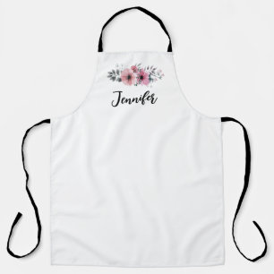 Delantal Rosa floral rosa Kitchen Apron