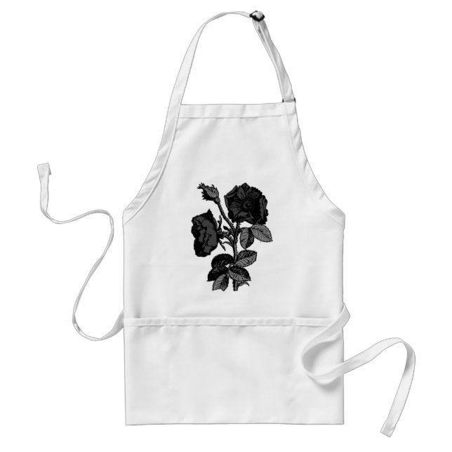 Delantal Rosa Gótico de la Antigüedad Negra (Frente)