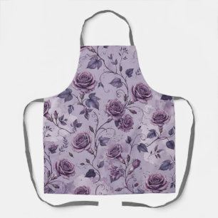 Delantal Rosa Lavanda Polvorienta Tonos Soñadores Florales