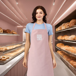 Delantal Rosa Quartz - añadir logotipo