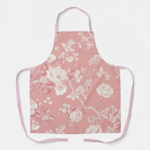 Rosa Rubor Rosa Antigua Toile Patrón Floral