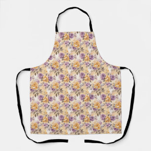 Delantal Rosa sin foco en amarillo, morado y lavanda