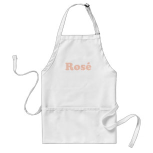Delantal "Rosa todo el día" Apron blanco Rosa rosa claro