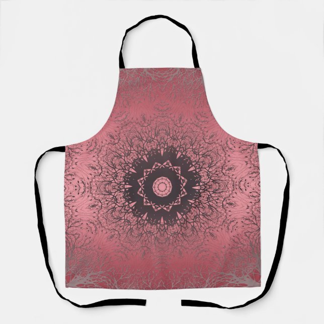 Delantal rosa y gris (Anverso)