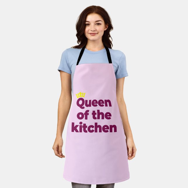 delantal rosado de cocina para mujeres - adorables (Gastado)