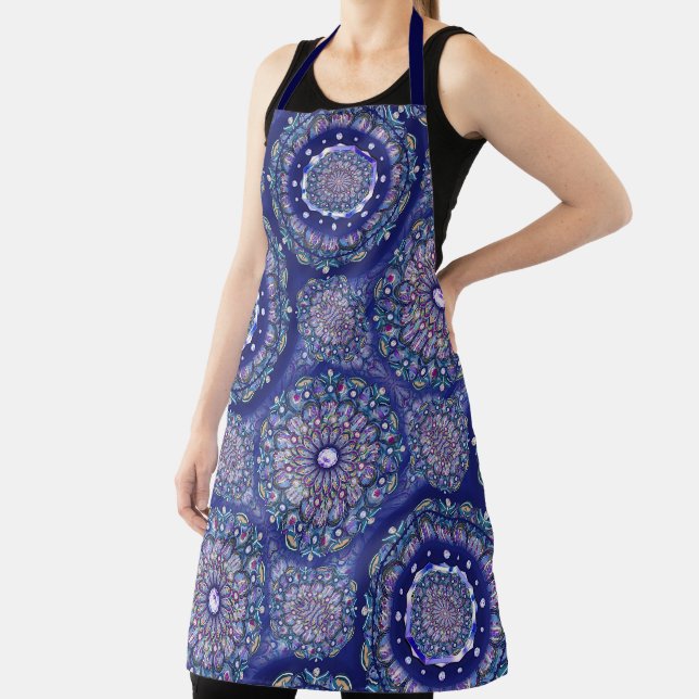 Delantal Rosario azul (in situ)