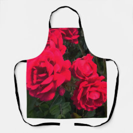 Delantal Rosario Roses Rojos