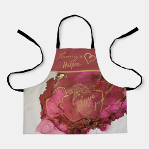Delantal Rosas Apron Rojo