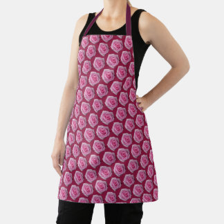 Delantal Rosas Aprons Pink Rose Apron Regalos personalizado